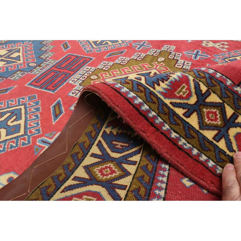 ECARPETGALLERY Hand-knotted Kayseri Vintage Red Wool Rug - 3'6 x 5'4