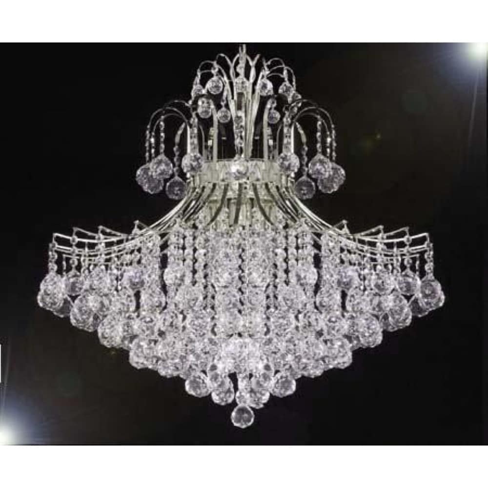 French Empire Empress Crystal (Tm) Chandelier Lighting H30" X W24" - Chandeliers For Bedrooms by Overstock.com