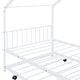 preview thumbnail 49 of 47, Metal Twin Size House Bed with Twin Size Trundle,Kids Bed Design