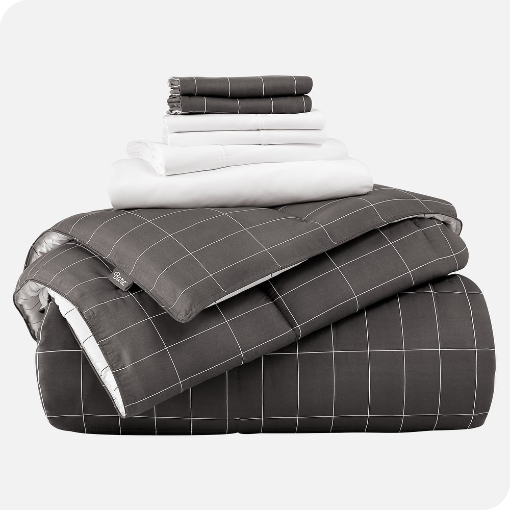 Bare Home Bed-in-a-Bag Down Alternative Comforter & Sheet Set