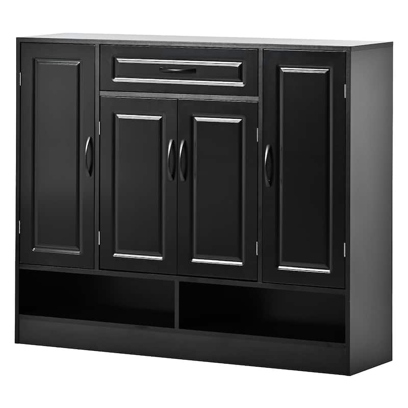 Sleek and Modern Shoe Cabinet with Adjustable Shelves