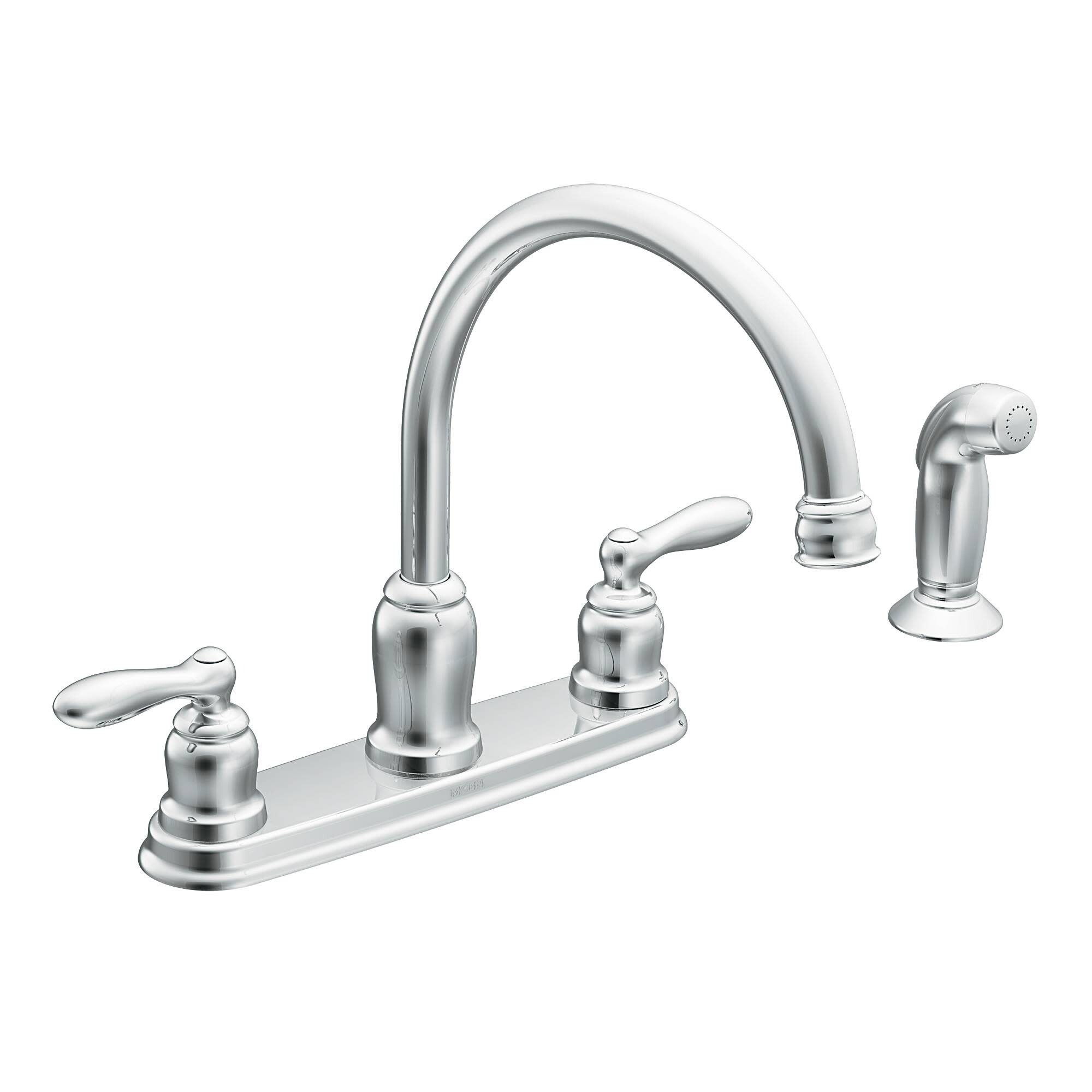 Moen CA87888 Caldwell High-Arc Kitchen Faucet - Chrome ...