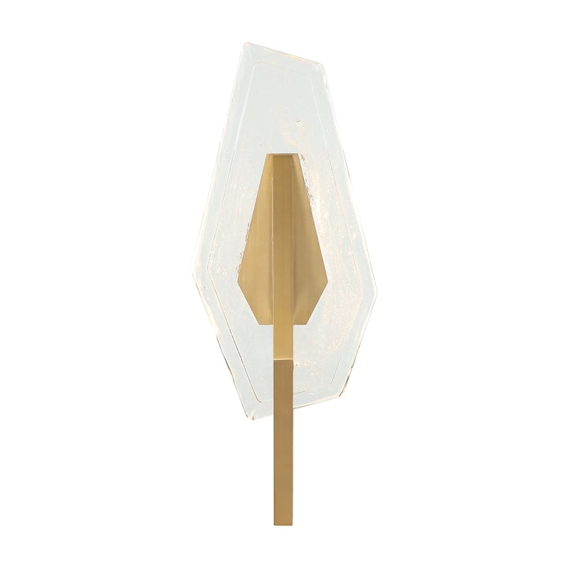 Varaluz Down the Wrong Path 1-Light Wall Sconce - Brass Kisser