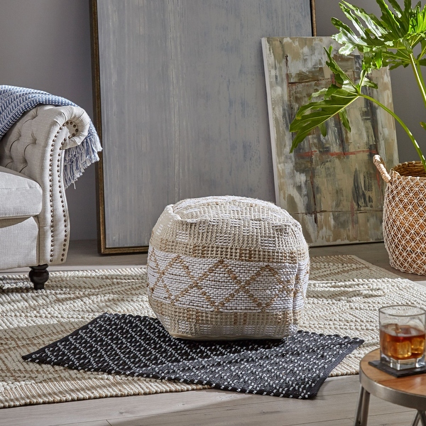 Rectangle deals pouf ottoman