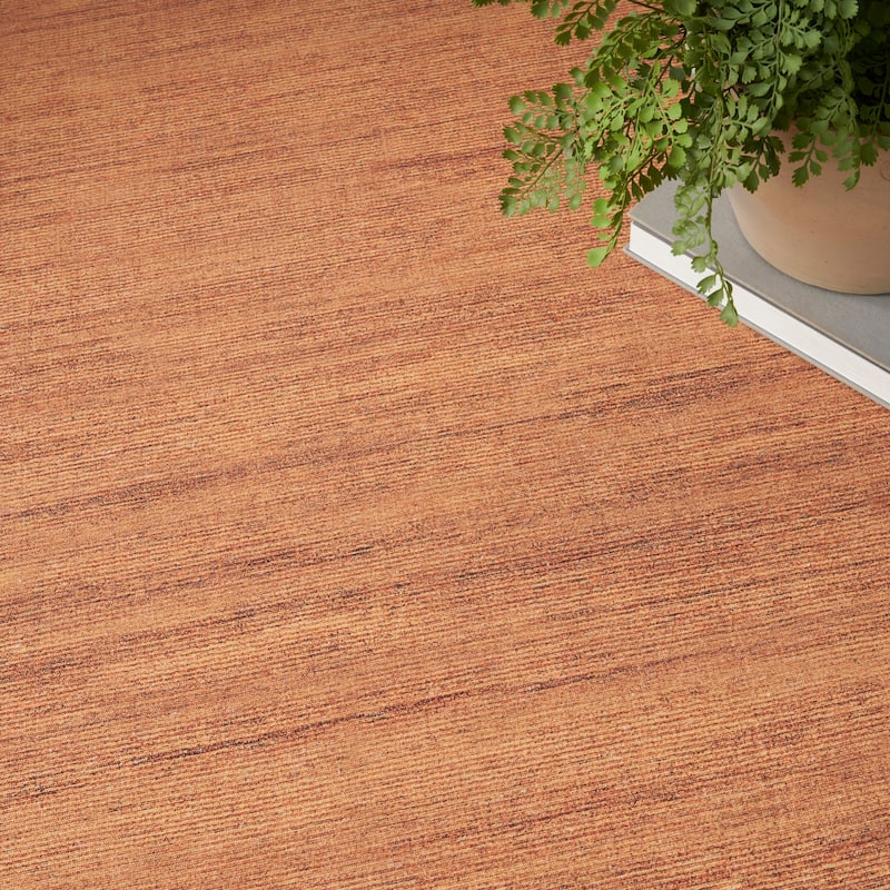 Nourison Washable Essentials Indoor Solid Area Rug