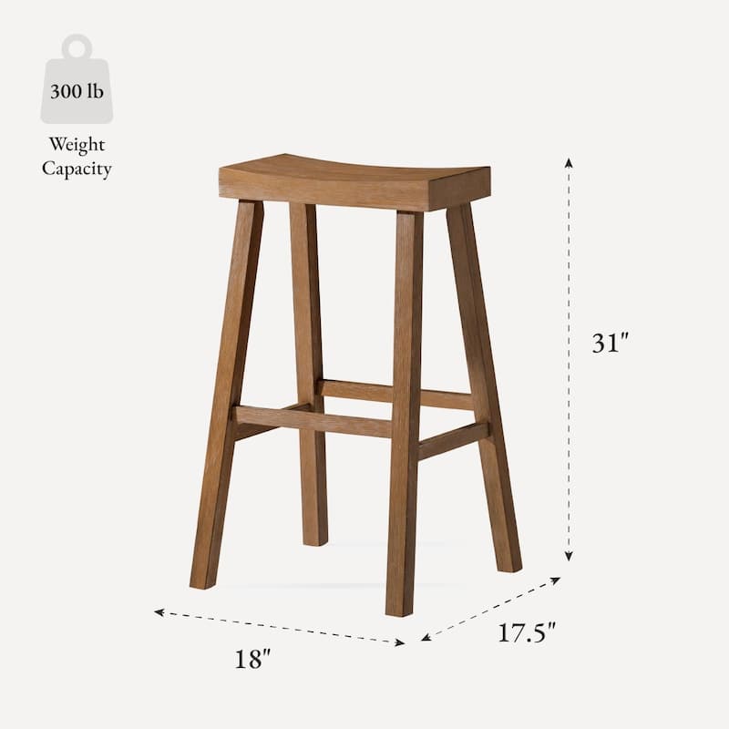 Maven Lane 31" Vincent Bar Height Kitchen Stool
