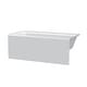 preview thumbnail 109 of 145, Fine Fixtures Acrylic-Fiberglass Soaking Bathtub, White. Alcove/Apron Front 66x36 - Right Hand - White