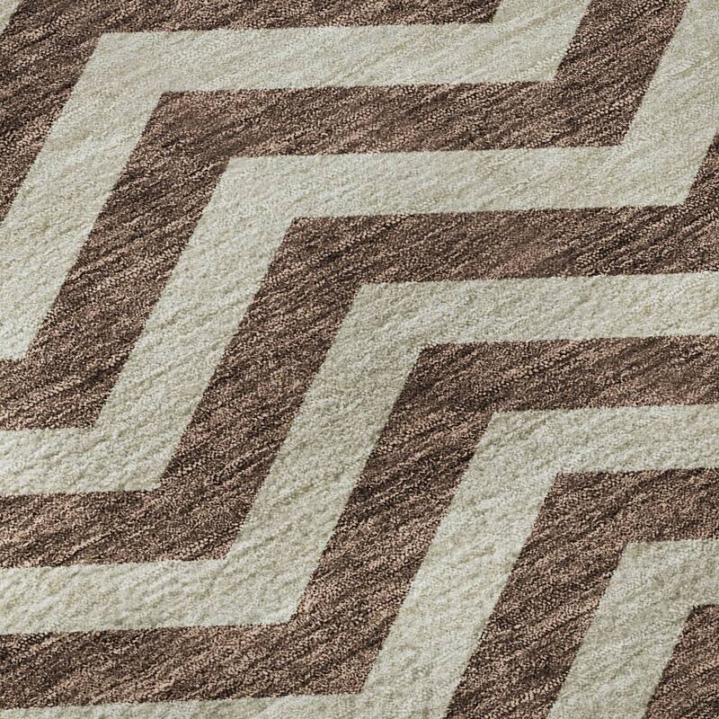 Premium Washable Super Soft Modern Chevron Mayfield Rug