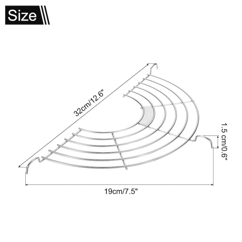 Oil Drain Rack Semi-circular Draining Rack for Fried Food - 32cm