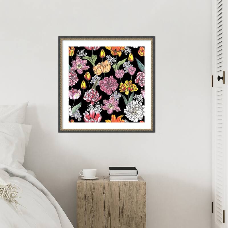 Tulips in Bloom by Cecilia Battaini Wood Framed Wall Art Print