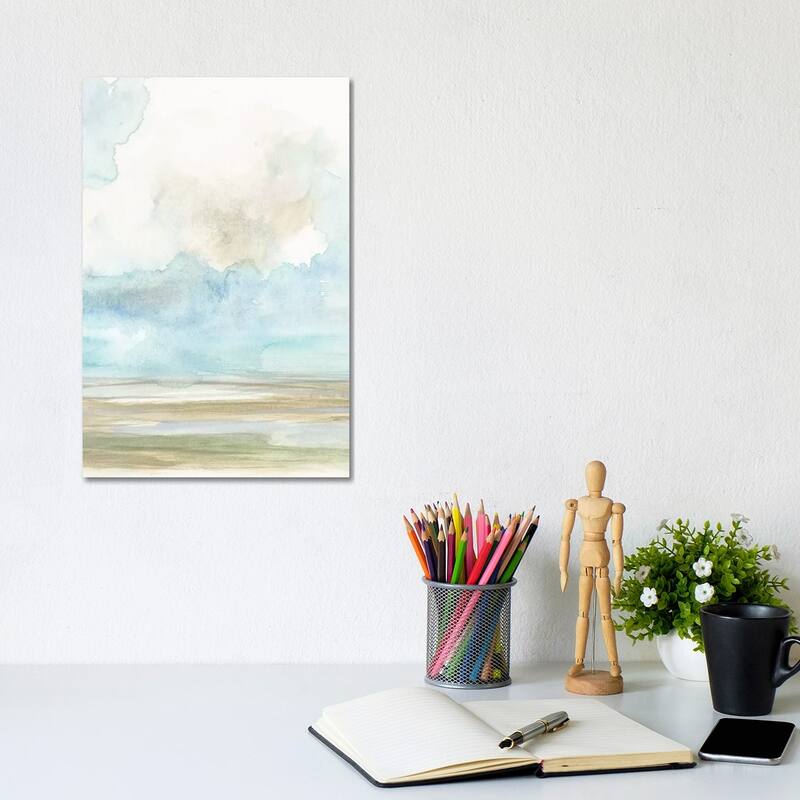 iCanvas "Clouds Over The Marsh II" by Jennifer Goldberger Canvas Print - 12x8x0.75