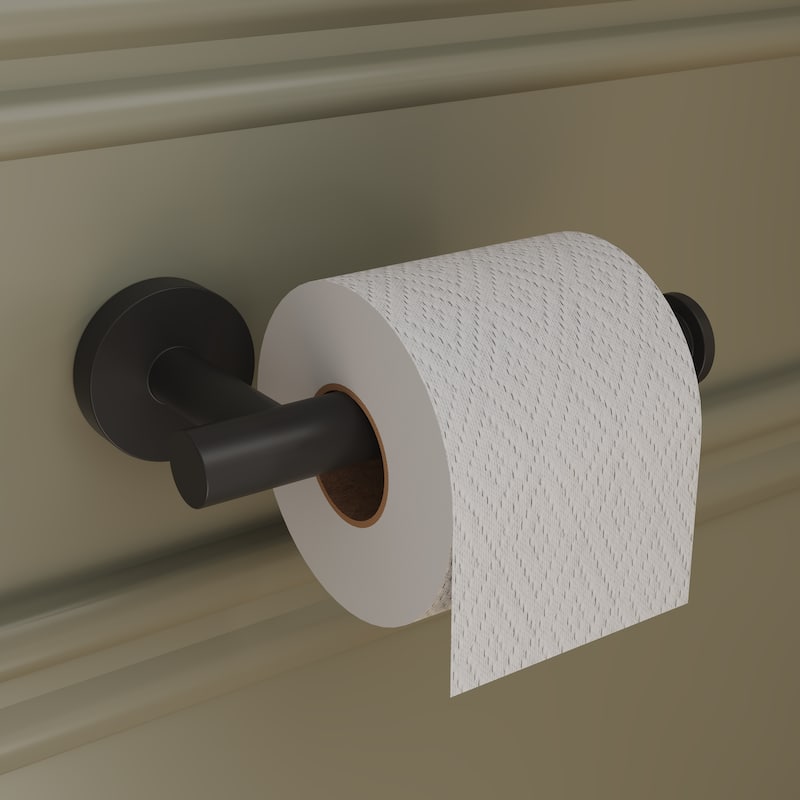 4-Piece Bathroom Hardware Accessories Set, Wall Mount Towel Bar, Toilet Paper Holder, Hand Towel Rack 1 Towel Hooks