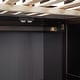 preview thumbnail 8 of 7, Black Full Solid Wood Loft Bed with Bookshelf