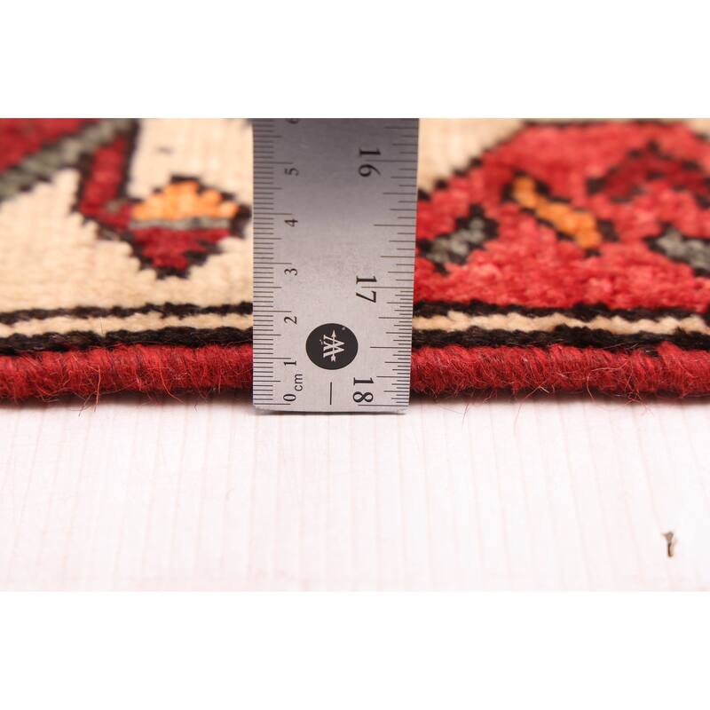 ECARPETGALLERY Hand-knotted Konya Anatolian Dark Red Wool Rug - 3'1 x 9'2