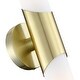 preview thumbnail 7 of 18, 2-Light 16-inch Modern/Contemporary ADA Brushed Nickel Bath Vanity Light Bar with White Opal Glass