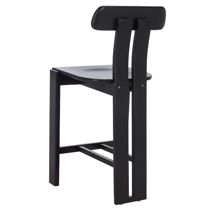 SAFAVIEH Home Cayde Wood Counter Stool - 19"W x 19"D x 40"H