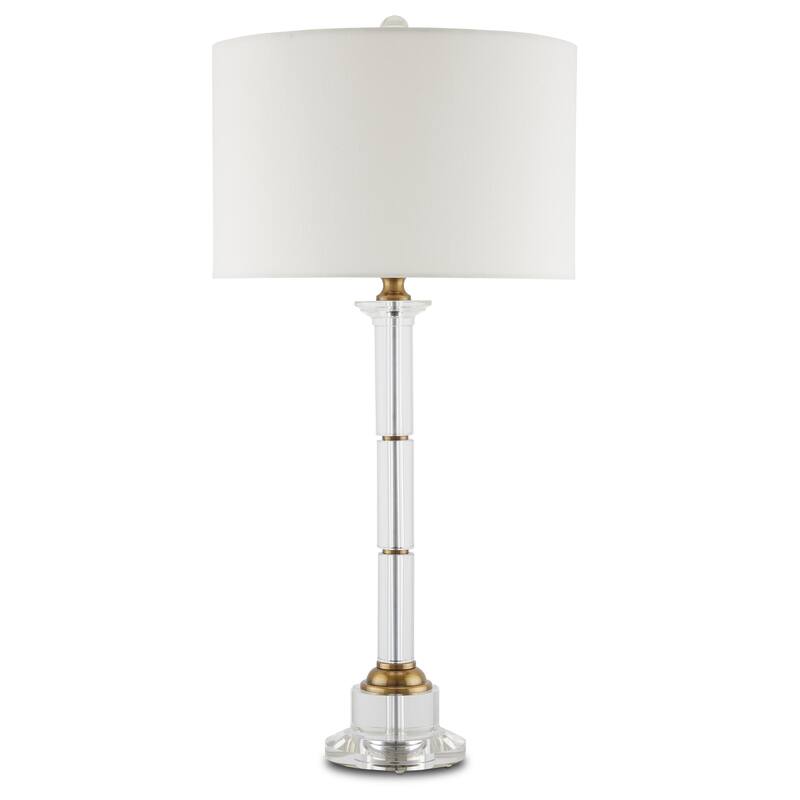 Currey & Company Lothian Clear Table Lamp - 29"h x 14"dia