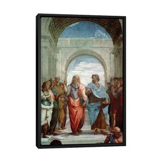 Aristotle and Plato: detail of School of A - Canvas Wall Art | Raphael