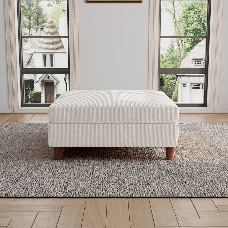 Large Corduroy Ottoman