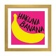 preview thumbnail 4 of 18, iCanvas "Banana Yellow Pink Fruit Coloring Illustration" by Art Mirano Gold - 16x16x1