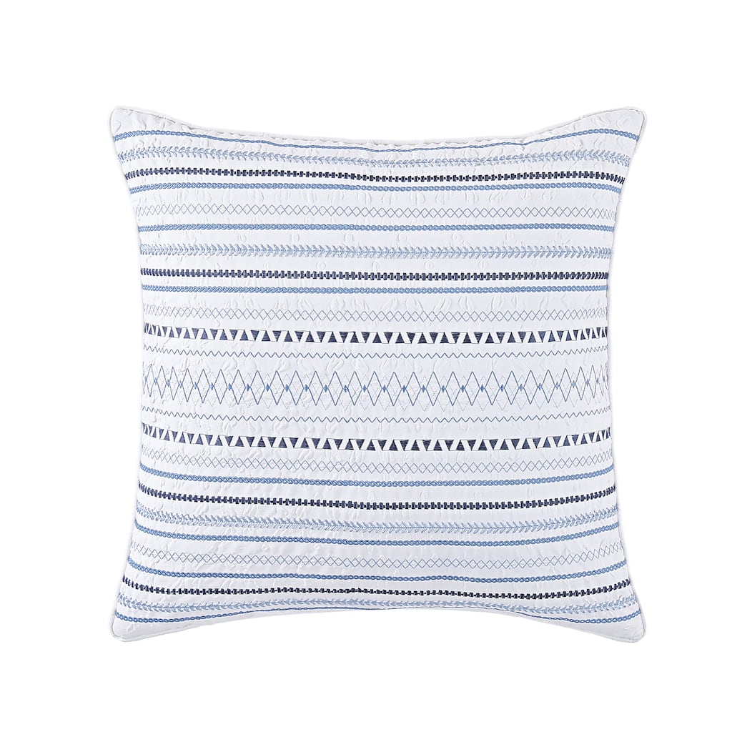 J. Queen New York Bayside 20" Square Decorative Throw Pillow
