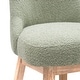 preview thumbnail 17 of 55, Boucle Polyester Upholstered Swivel Counter Stool - Foot Glides