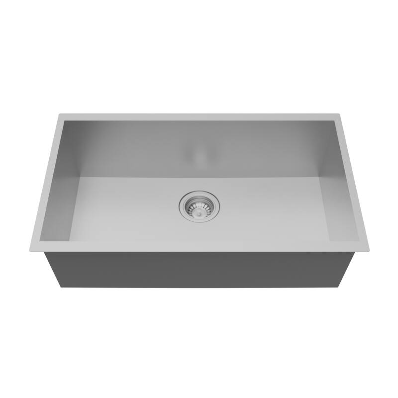 Karran Fusion Undermount 30-in x 18-in Stainless Steel Single Bowl Kitchen Sink