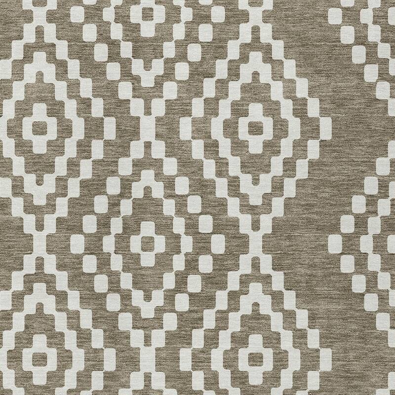 HomeRoots Geometric Transitional Rectangle Outdoor Rug
