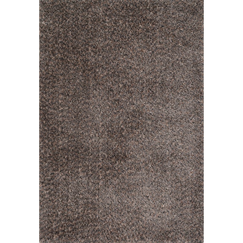 Alexander Home London Hand-tufted Textured Plush Shag Rug - 3'6" x 5'6" - Dark Brown/Multi - Rectangle
