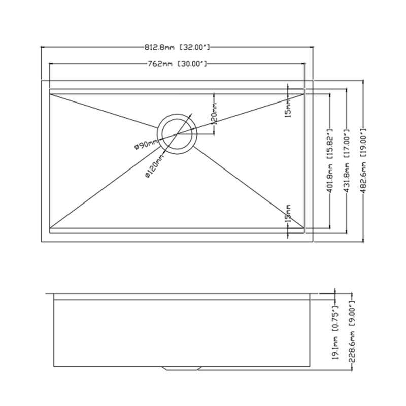 Undermount Workstation Kitchen Sink Single Bowl Sink with Accessories