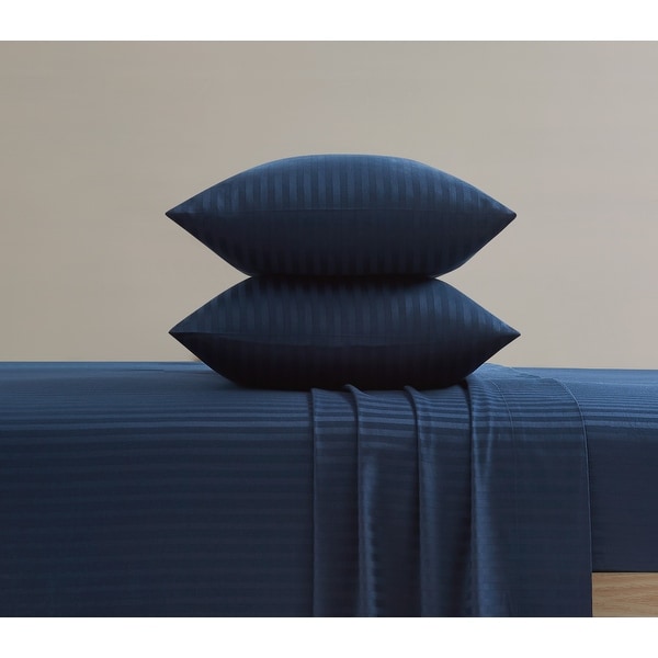 Royal Velvet Signature Dobby Stripe Sheet Set - On Sale - Bed Bath