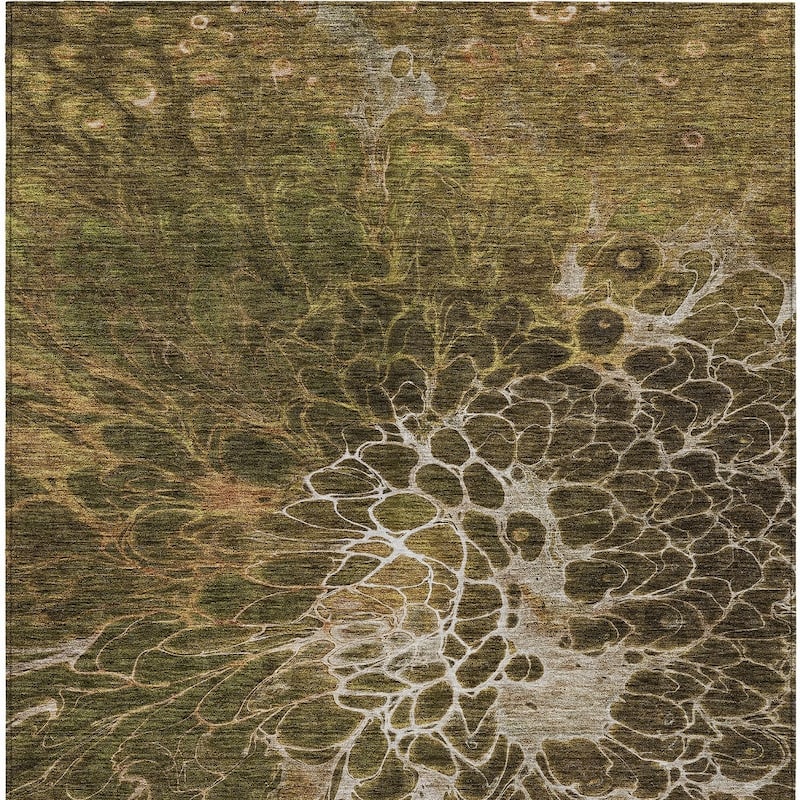 HomeRoots Abstract Transitional Rectangle Outdoor Rug