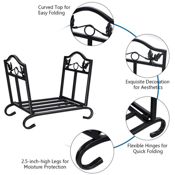 Folding log online holder