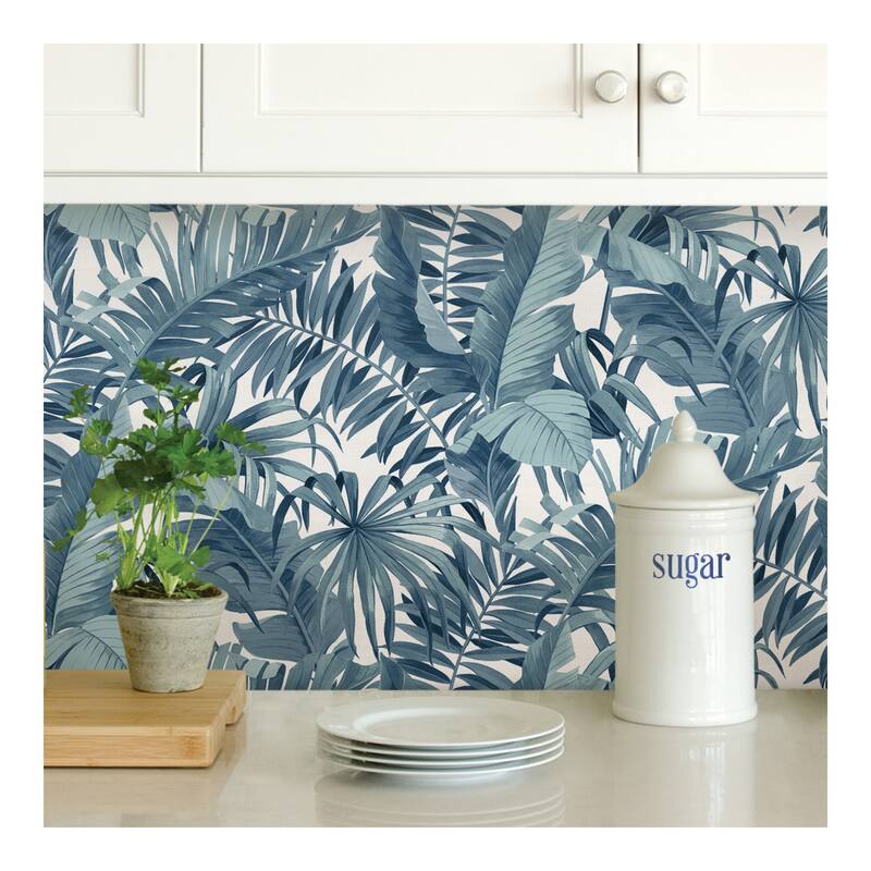 NuWallpaper Blue Maui Peel & Stick Wallpaper - 216in x 20.5in x 0.025in