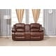 preview thumbnail 14 of 17, Betsy Furniture 3 Piece Bonded Leather Power Reclining Living Room Set, Sofa, Loveseat and Chair
