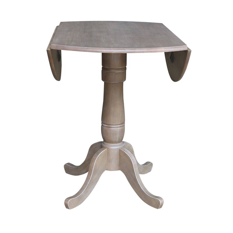 42 in. Round Dual Drop Leaf Dining Table