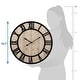 preview thumbnail 1 of 6, La Crosse Clock 404-3450A 19.7-Inch Harper Wood Quartz Wall Clock Black