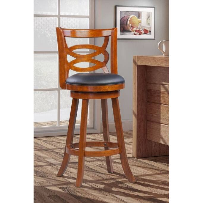 Seina Swivel Stool - Walnut - Bar Height