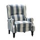 preview thumbnail 59 of 100, Olympus Upholstered Classic Manual Wingback Recliner with Spindle Legs by HULALA HOME