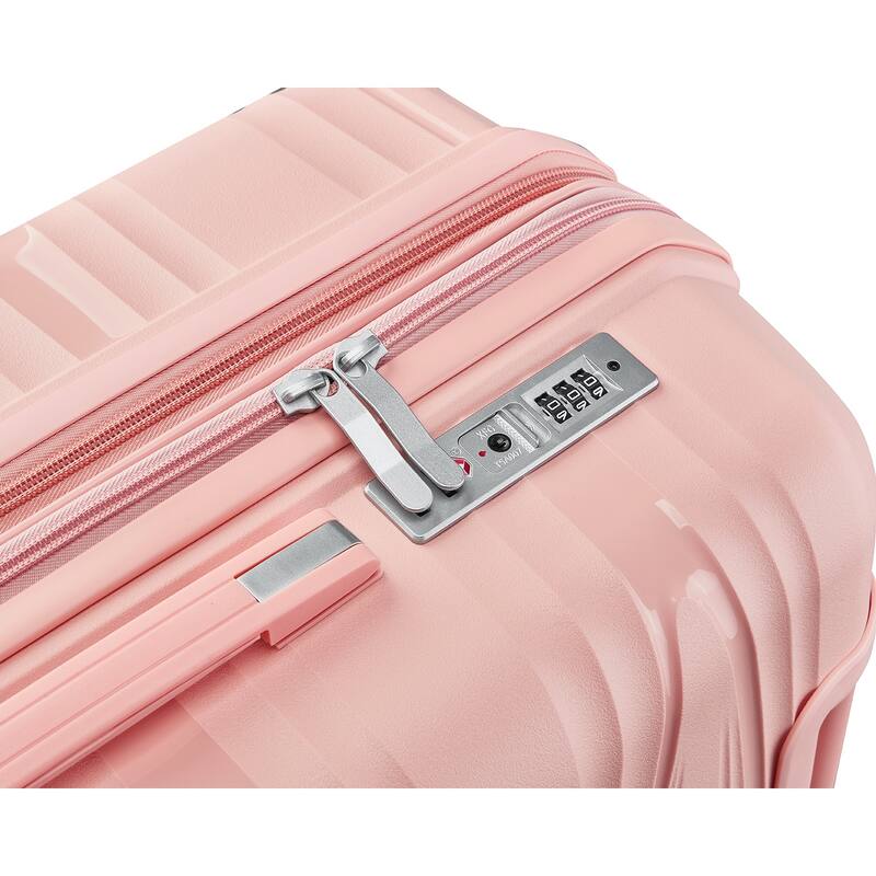Luggage 4 Piece Sets(14/20/24/28), Carry on Hard Shell Lightweight Expandable Suitcase Set with Spinner Wheels & TSA Lock