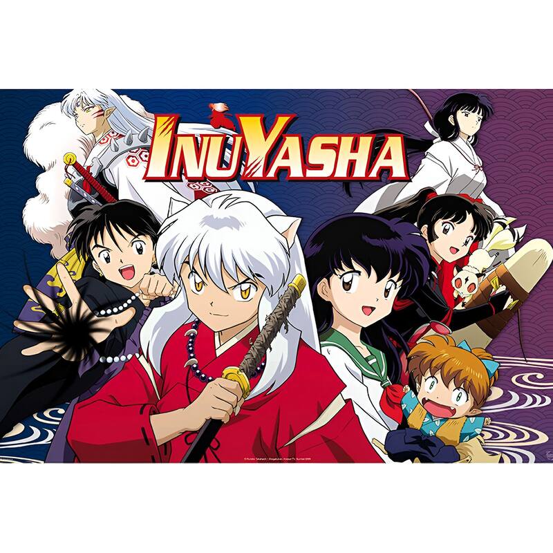 Inuyasha - Main Characters Art Poster - 24 x 36 Inch