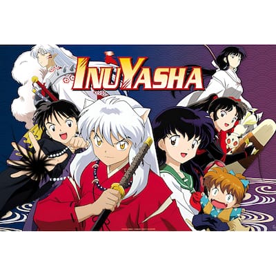 Inuyasha - Main Characters Art Poster - 24 x 36 Inch