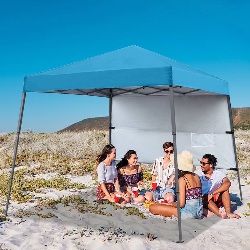 ABCCANOPY Stable Pop up Outdoor Canopy Tent with Sun Wall