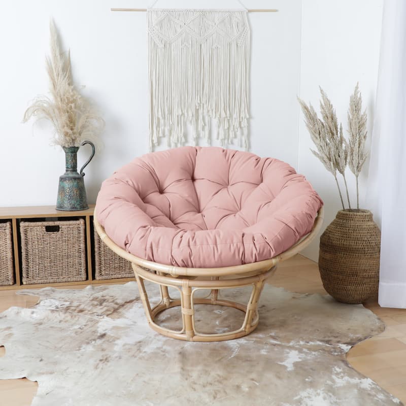 Sorra Home Indoor Suede Round Papasan Cushion