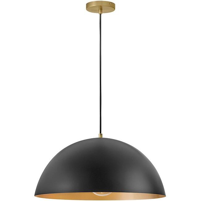 Lark 83304 Lou 1 Light 22" Wide Pendant with Steel Shade