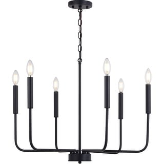 Vaxcel Lighting H0297 6 Light 26" Wide Taper Candle Style Chandelier