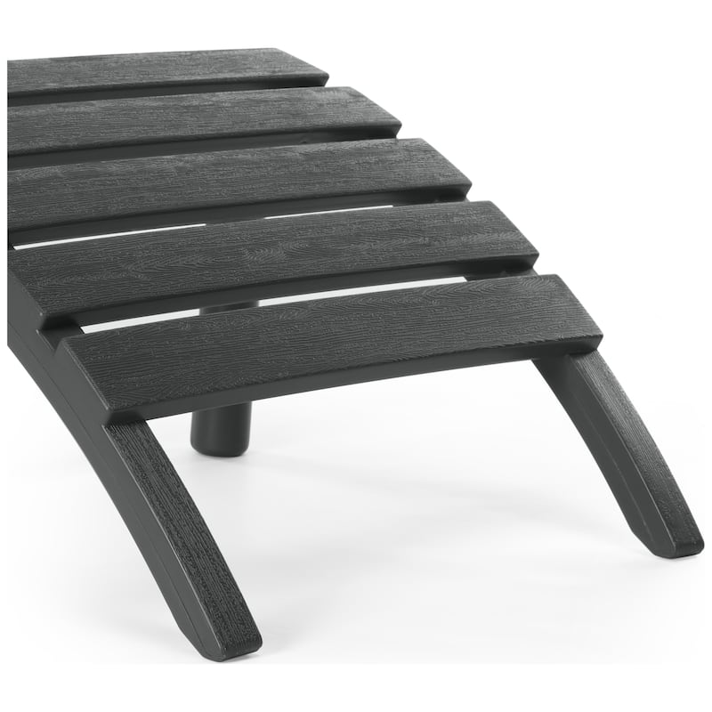 Polytrends Coastline Outdoor Poly Adirondack Ottoman