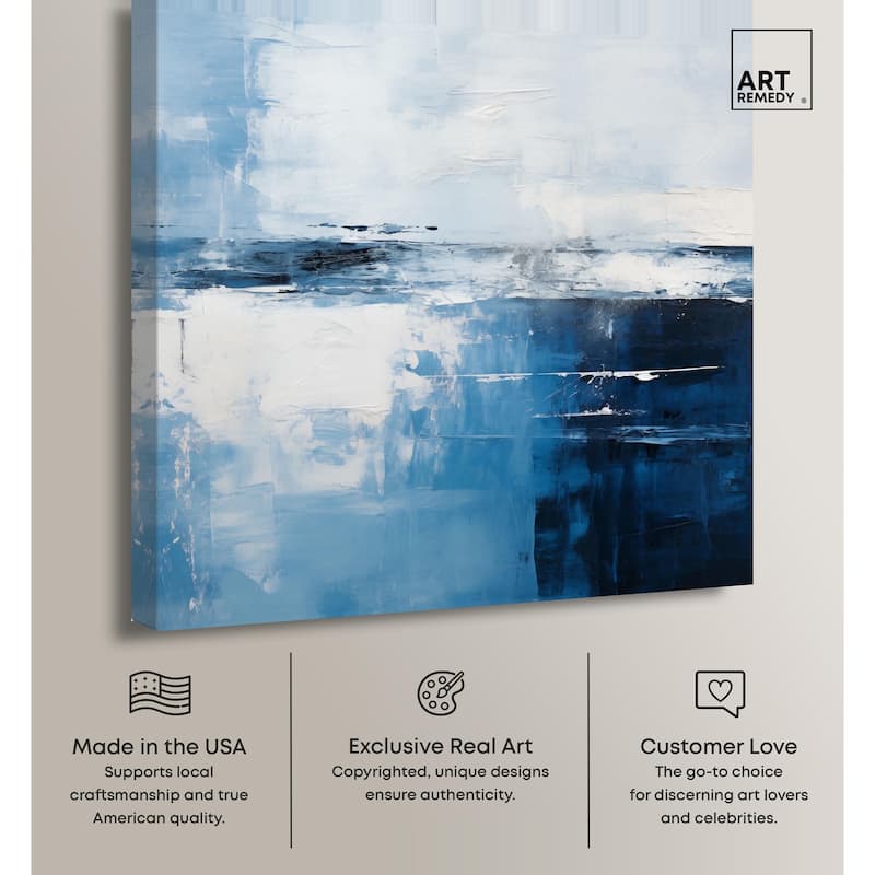 Cool Tones Canvas by Art Remedy, Gallery Wrapped