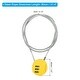 preview thumbnail 8 of 13, Small Combination Lock 31.4 Inch, 1 Pcs 3 Digit Padlock for Gym Locker Yellow