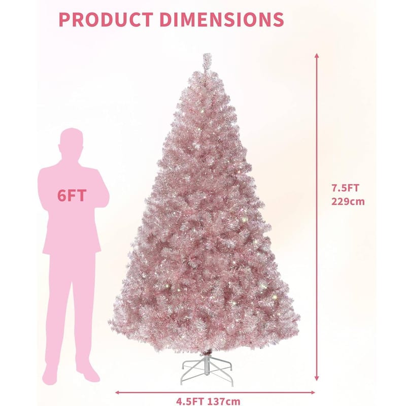 Rose Gold Artificial Christmas Tree for Home, Office Decoration - N/A
